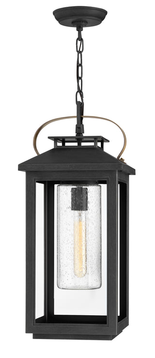 Atwater Large Hanging Lantern In Black Finish