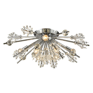 Starburst 26'' Wide 8-Light Semi Flush Mount - Polished Chrome