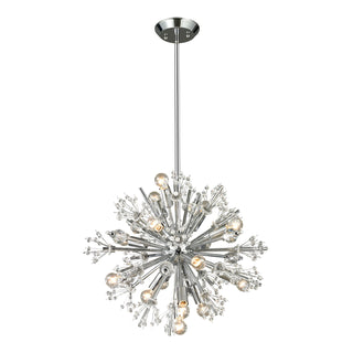 Starburst 20'' Wide 15-Light Chandeliers - Polished Chrome