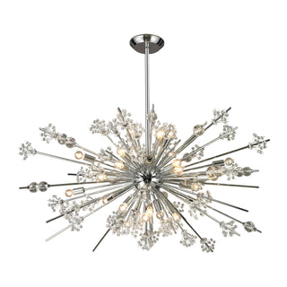 Starburst 48'' Wide 29-Light Chandeliers - Polished Chrome