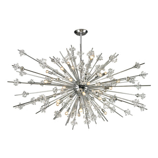 Starburst 72'' Wide 31-Light Chandeliers - Polished Chrome