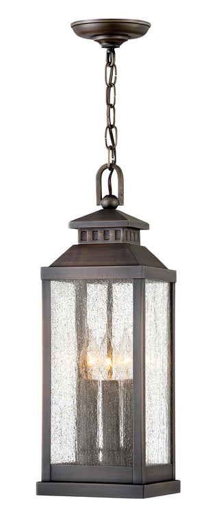 Revere Medium Hanging Lantern In Black Finish