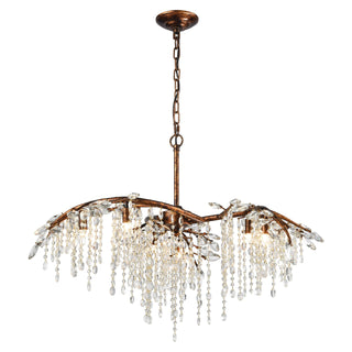 Elia 32'' Wide 6-Light Chandeliers - Spanish Bronze