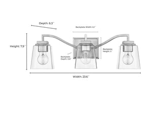 Avenna 3-Light Vanity Modern Gold
