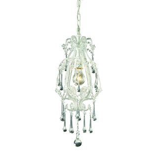 Opulence 8'' Wide 1-Light Mini Pendant - Antique White