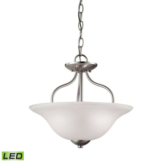 Conway 15'' Wide 2-Light Semi Flush Mount - Brushed Nickel