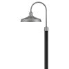 Forge Large Post Mount Lantern in Antique Brushed Aluminum