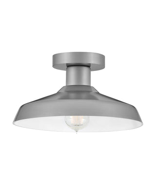 Forge Small Flush Mount In Brushed Nickel Finish