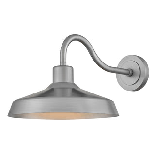 Forge Large Wall Mount Barn Light in Antique Brushed Aluminum