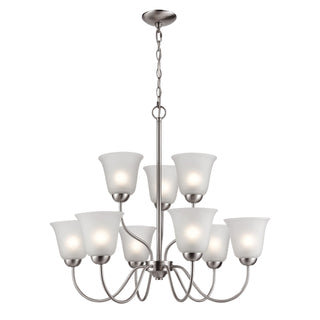 Conway 26'' Wide 9-Light Chandeliers - Brushed Nickel