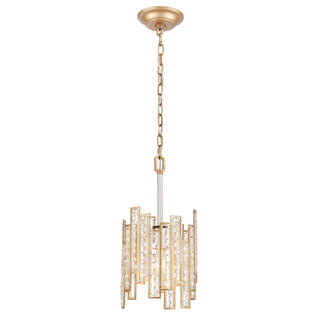 Equilibrium 8'' Wide 1-Light Mini Pendant - Matte Gold