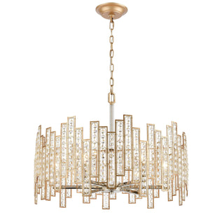 Equilibrium 24'' Wide 6-Light Chandeliers - Matte Gold