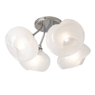 Ume 4-Light Semi-Flush Sterling / Frosted Glass (FD)