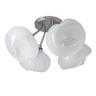 Ume 4-Light Semi-Flush Sterling / Frosted Glass (FD)