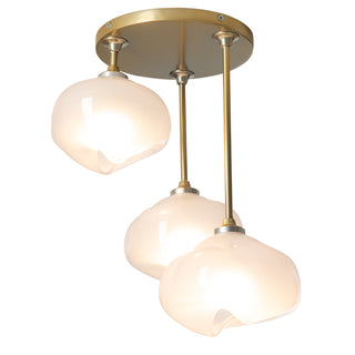 Ume 3-Light Semi-Flush Modern Brass / Frosted Glass (FD)