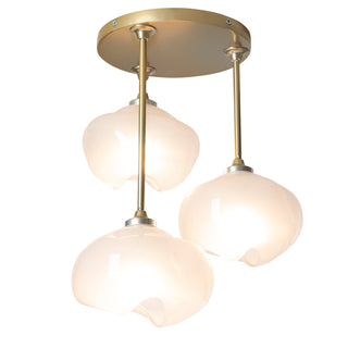 Ume 3-Light Semi-Flush Modern Brass / Frosted Glass (FD)