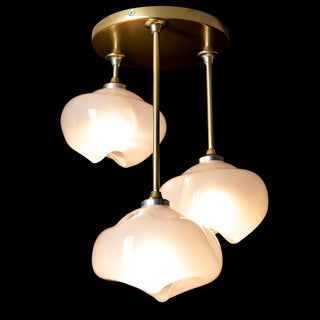 Ume 3-Light Semi-Flush Modern Brass / Frosted Glass (FD)