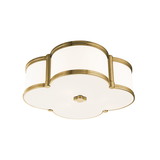 Chandler Flush Mount Aged Brass