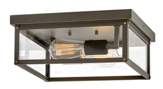 Beckham Small Flush Mount In Light Bronze Finish