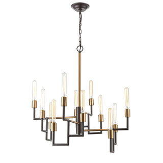 Congruency 29'' Wide 12-Light Chandeliers - Oil Rubbed Bronze