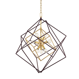 Roundout Chandelier Aged Brass