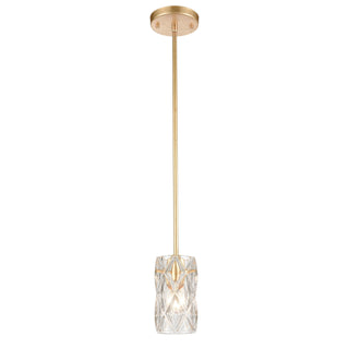 Jenning 4'' Wide 1-Light Mini Pendant - Parisian Gold Leaf