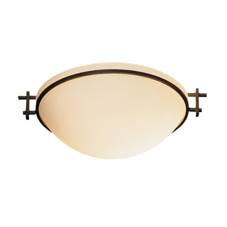 Moonband Semi-Flush Natural Iron / Opal Glass (GG)