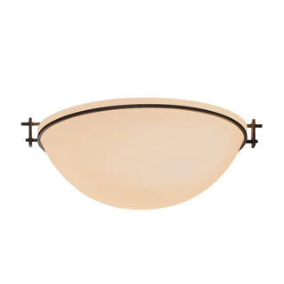 Moonband Large Semi-Flush Natural Iron / Sand Glass (SS)