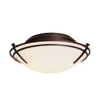 Presidio Tryne Flush Mount Dark Smoke / Opal Glass (GG)