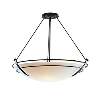 Presidio Tryne Large Semi-Flush Black / Opal Glass (GG)