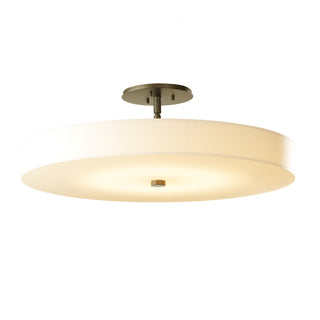 Disq Large LED Semi-Flush Dark Smoke / Spun Frost (SH)