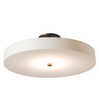 Disq Large LED Semi-Flush Dark Smoke / Spun Frost (SH)