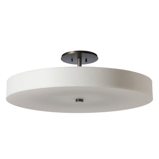 Disq Large LED Semi-Flush Dark Smoke / Spun Frost (SH)