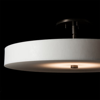 Disq Large LED Semi-Flush Dark Smoke / Spun Frost (SH)