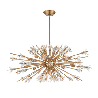 Starburst 48'' Wide 29-Light Chandeliers - Satin Brass