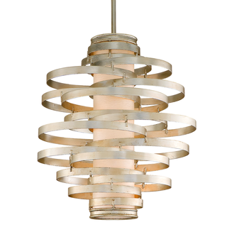 Vertigo Chandelier MODERN SILVER LEAF