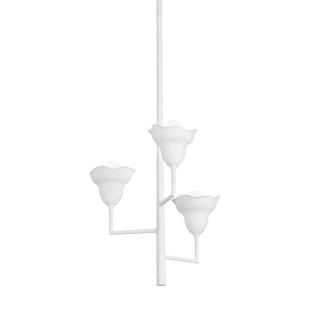 ALORA Chandelier with White Plaster Finish