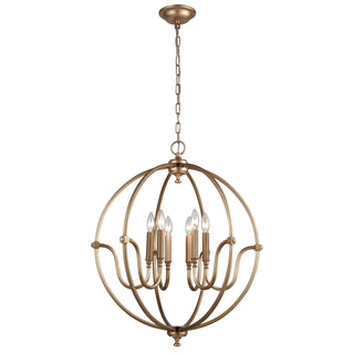 Stanton 25'' Wide 6-Light Chandeliers - Matte Gold