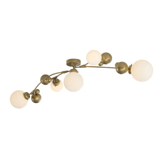 Sprig Semi-Flush Soft Gold / Opal Glass (GG)