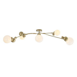 Sprig Semi-Flush Soft Gold / Opaline Glass (WF)