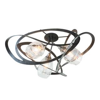 Nest Semi-Flush Dark Smoke / Clear Glass (ZM)