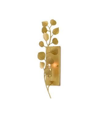 Golden Eucalyptus Wall Sconce