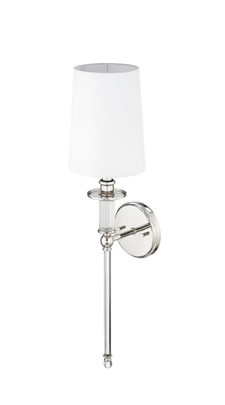 1-Light Wall Sconce Polished Nickel