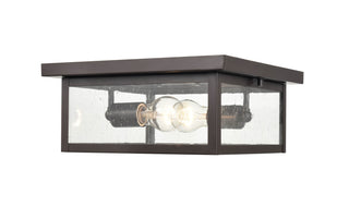 Evanton 2-Light Outdoor Flush Mount - Powder Coated Bronze