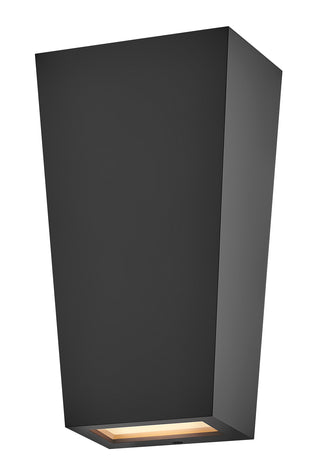 Cruz Small Wall Mount Lantern In Black Finish