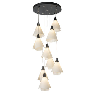 Mobius 9-Light Pendant Black / Spun Frost (SH) / STANDARD