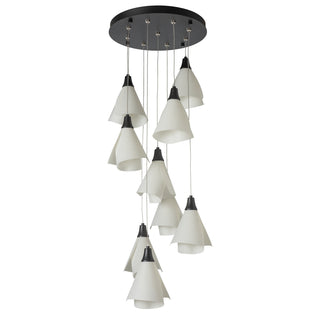 Mobius 9-Light Pendant Black / Spun Frost (SH) / STANDARD