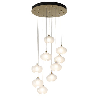 Ume 9-Light Pendant Modern Brass / Frosted Glass (FD) / STANDARD