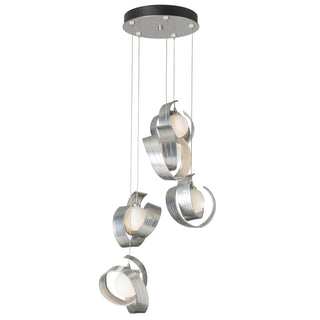 Riza 5-Light Pendant Sterling / Opal Glass (GG) / STANDARD