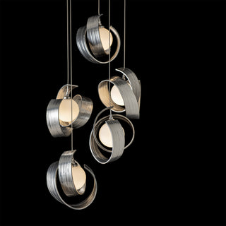 Riza 5-Light Pendant Sterling / Opal Glass (GG) / STANDARD